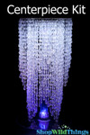 Centerpiece Elevate Kit - "Quinn" Tiered Clear Centerpiece on 20" Riser Centerpiece Elevate Kit - "Quinn" Tiered Clear Centerpiece on 20" Riser