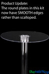 Centerpiece Elevate Kit - "Quinn" Tiered Clear Centerpiece on 20" Riser