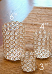 Clearance - Candle Holder - Cylinder Beaded Real Crystal - "Prestige" - Crystal Gem Votive - 2 3/4" Gold Clearance - Candle Holder - Cylinder Beaded Real Crystal - "Prestige" - Crystal Gem Votive - 2 3/4" Gold