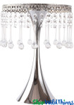 COMING SOON! Crystal Pendants Cake Stand / Centerpiece Riser - "Prestige" - 16 1/2" Silver COMING SOON! Crystal Pendants Cake Stand / Centerpiece Riser - "Prestige" - 16 1/2" Silver