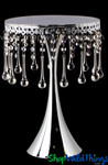 COMING SOON! Crystal Pendants Cake Stand / Centerpiece Riser - "Prestige" - 16 1/2" Silver COMING SOON! Crystal Pendants Cake Stand / Centerpiece Riser - "Prestige" - 16 1/2" Silver