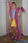 Artificial Orchid Purple Delphinium Flower Garland | 7.5Ft Tropical Silk Garland with Bendable Wire | ShopWildThings.com