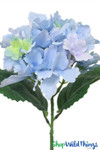 Violet Blue Hydrangea Artificial Flower with Extra Long Tall Stem | Faux Florals from ShopWildThings.com