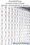 Geometric Metal Chain Beads Curtain Room Dividers ShopWildThings.com Geometric Metal Chain Beads Curtain Room Dividers ShopWildThings.com