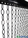 Solid Black Chains Beaded Curtain Door Beads Custom Made in USA ShopWildThings.com Solid Black Chains Beaded Curtain Door Beads Custom Made in USA ShopWildThings.com