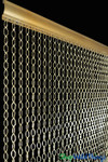 Metallic Shiny Gold Room Divider Door Beads Geometric Shapes ShopWildThings.com