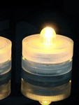 Set of 10 Submersible LED Lights, Warm White Light Discs for Centerpieces and Floral Decor | Set of 10 Submersible LED Lights, Warm White Light Discs for Centerpieces and Floral Decor |