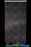 ShopWildThings Raindrops Silver Beaded Curtains Door Beads ShopWildThings Raindrops Silver Beaded Curtains Door Beads