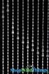 Close up of Silver Metallic Finish ShopWildThings High Quality Beaded Curtains Close up of Silver Metallic Finish ShopWildThings High Quality Beaded Curtains