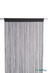 Elegant Black Hanging String Curtain 7.3 ft – Event Backdrop and Decorative Room Divider – ShopWildThings.com