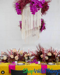 ShopWildThings.com Custom Hanging Columns Made With String Fringe Curtains