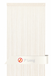 Ivory Fire Treated String Curtain Fringe Panel for Doors and Windows, 7' Long Rod Pocket Curtain Backdrop by ShopWildThings.com