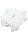 Real Feel Foam Flowers, 12 White Roses for Centerpieces, Crafts or Float in Water | ShopWildThings.com