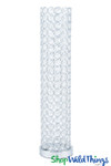 COMING SOON! Beaded Real Crystal Cylinder Silver "Prestige" (Flowers or Candles) - 16 1/2" COMING SOON! Beaded Real Crystal Cylinder Silver "Prestige" (Flowers or Candles) - 16 1/2"