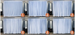 Wedding & Event Backdrop Panel, 10' by 10' White Sheer with Top & Bottom Pockets by ShopWildThings.com Wedding & Event Backdrop Panel, 10' by 10' White Sheer with Top & Bottom Pockets by ShopWildThings.com