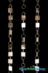 Close up of Gold PVC Shimmering Squares Used on 12 Foot Long Hanging Column | ShopWildThings.com