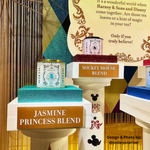 Golden Blonde Nassau String Curtains by ShopWildThings as background in a store window display. Fringe curtains are easy to cut to length to customize any space!