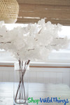 White Artificial Dogwood Flowering Branches for Centerpieces Party Wedding ShopWildThings.com White Artificial Dogwood Flowering Branches for Centerpieces Party Wedding ShopWildThings.com