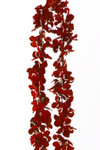 Draping Burgundy Plumeria Flower Garlands | Colorful Flexible Silk Tropical Plumeria Strands | ShopWildThings.com Draping Burgundy Plumeria Flower Garlands | Colorful Flexible Silk Tropical Plumeria Strands | ShopWildThings.com