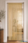 String Curtain Gold & Metallic Lurex 3 ft x 7.3 ft Fire Treated  (trimmable length!)