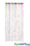 Rainbow String Curtains Make Great Backdrops for Stages, Photo Shoots and Trade Show Booths by ShopWildThings.com