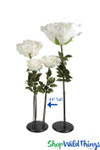ShopWildThings Lifesize White Flowers Come in Several Sizes and Colors ShopWildThings Lifesize White Flowers Come in Several Sizes and Colors