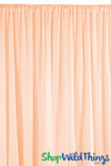 Blush Sheer Panel Flame Resistant, 10' Tall by 10' Wide, Top & Bottom Rod Pockets, ShopWildThings.com Blush Sheer Panel Flame Resistant, 10' Tall by 10' Wide, Top & Bottom Rod Pockets, ShopWildThings.com