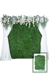 Greenery Wall Kit, 8Ft x 8Ft Portable Backdrop, American Boxwood Landscape Wall | ShopWildThings.com