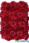 Premium Red Flower Backdrop, Portable Event Background Wall, Wedding Photo Background | ShopWildThings.com