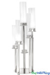 Gold Cluster Cylinder Stem Silver Candelabra ShopWildThings.com Gold Cluster Cylinder Stem Silver Candelabra ShopWildThings.com