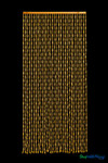 Natural wood beaded door curtain Sunnyvale Natural 35 inch wide by 6.5 feet long with 31 strands on black background from ShopWildThings.com