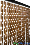 Brown Beaded Door Curtain Heavy Wooden Handmade Beads by ShopWildThings.com Brown Beaded Door Curtain Heavy Wooden Handmade Beads by ShopWildThings.com