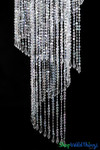 Beautiful Swirling Tiers are Featured In ShopWildThings 6 Foot Long Iridescent Chandelier Beautiful Swirling Tiers are Featured In ShopWildThings 6 Foot Long Iridescent Chandelier