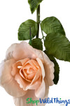 Huge Silk Roses | Silk Flower Garland | Heavy Duty Bendable Blush Pink Roses | ShopWildThings.com