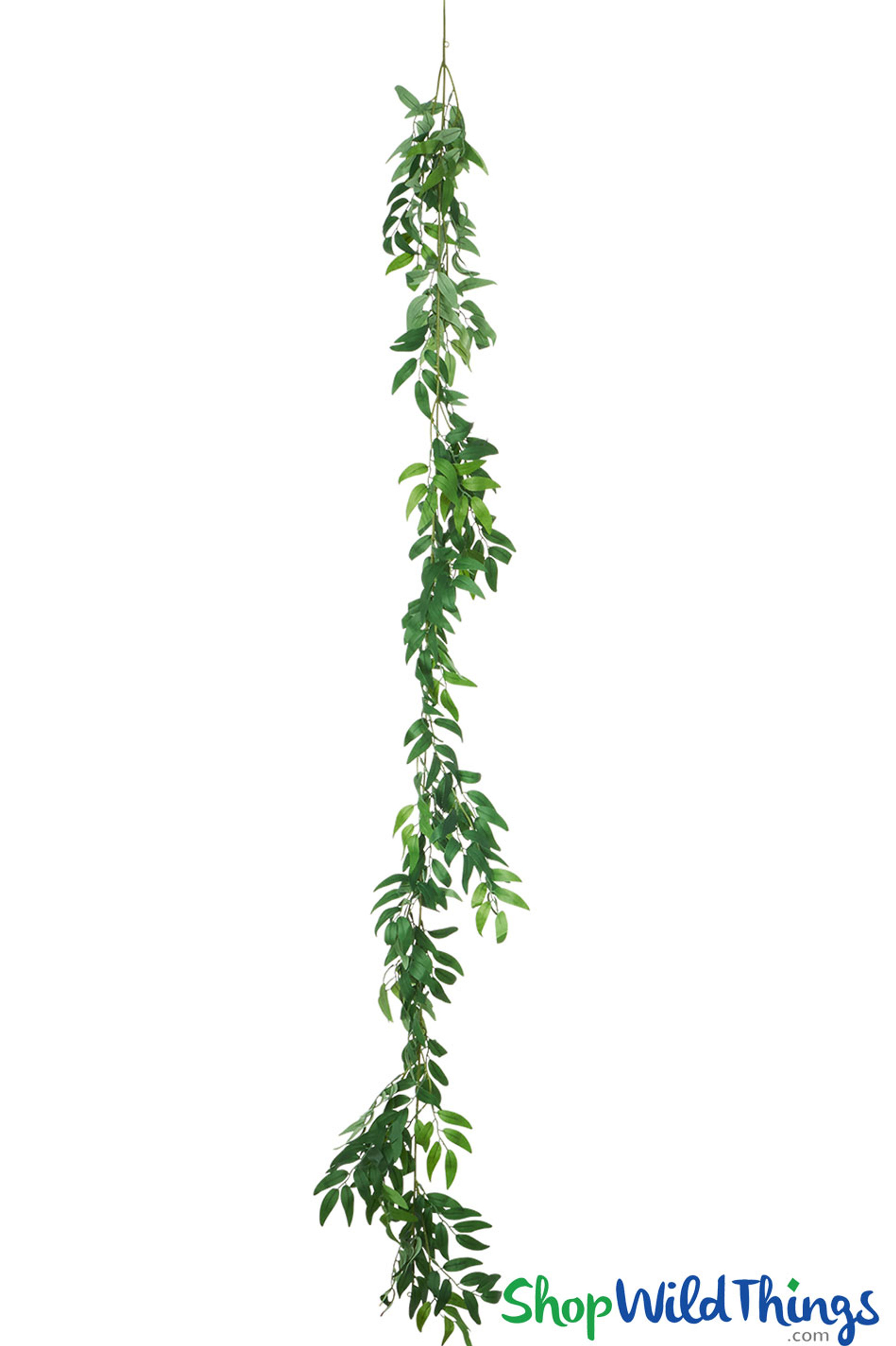 6Ft Long Faux Smilax Vine, Hanging Greenery Garland