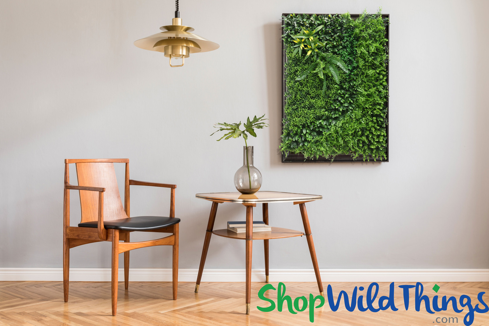 Artificial Green Foliage Wall Lush Vertical Landscape Panel