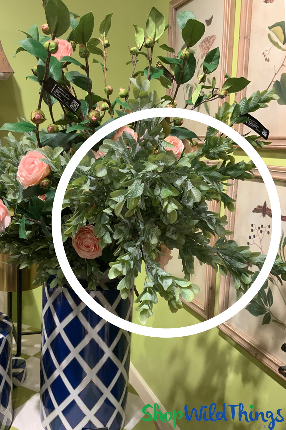 Faux Boxwood Branch Spray