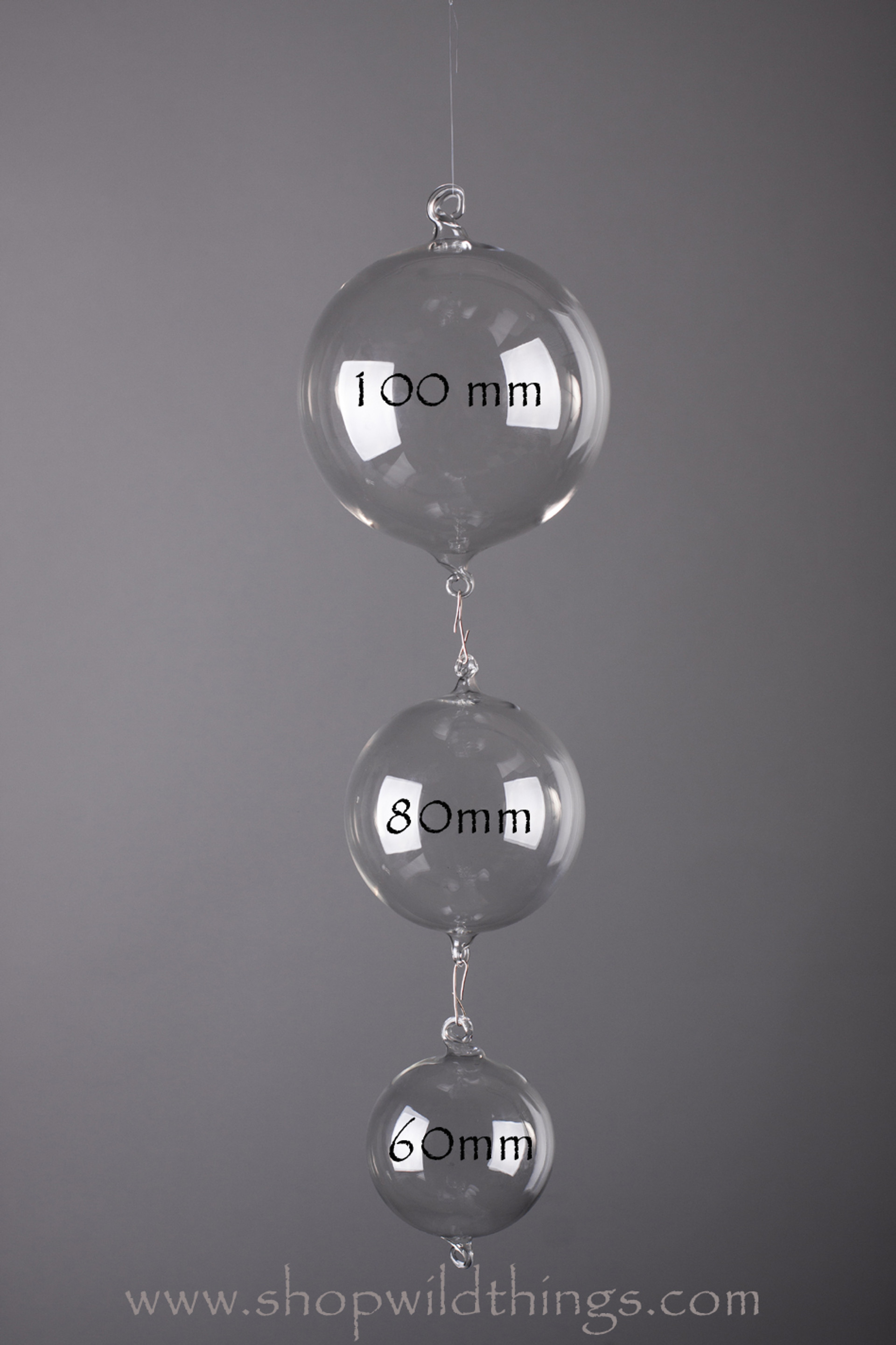Large 100mm Round Hanging Glass Balls