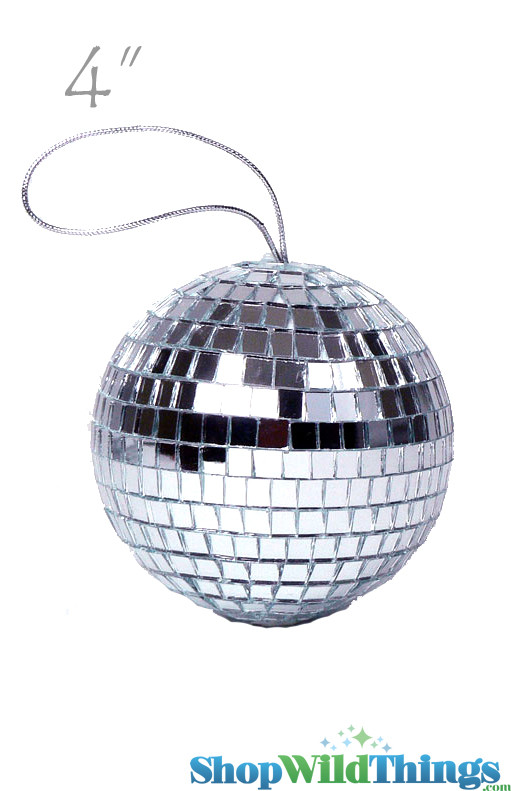 Disco Ball 12", Mirror Disco Balls, Real Glass Round Hanging Disco Ball