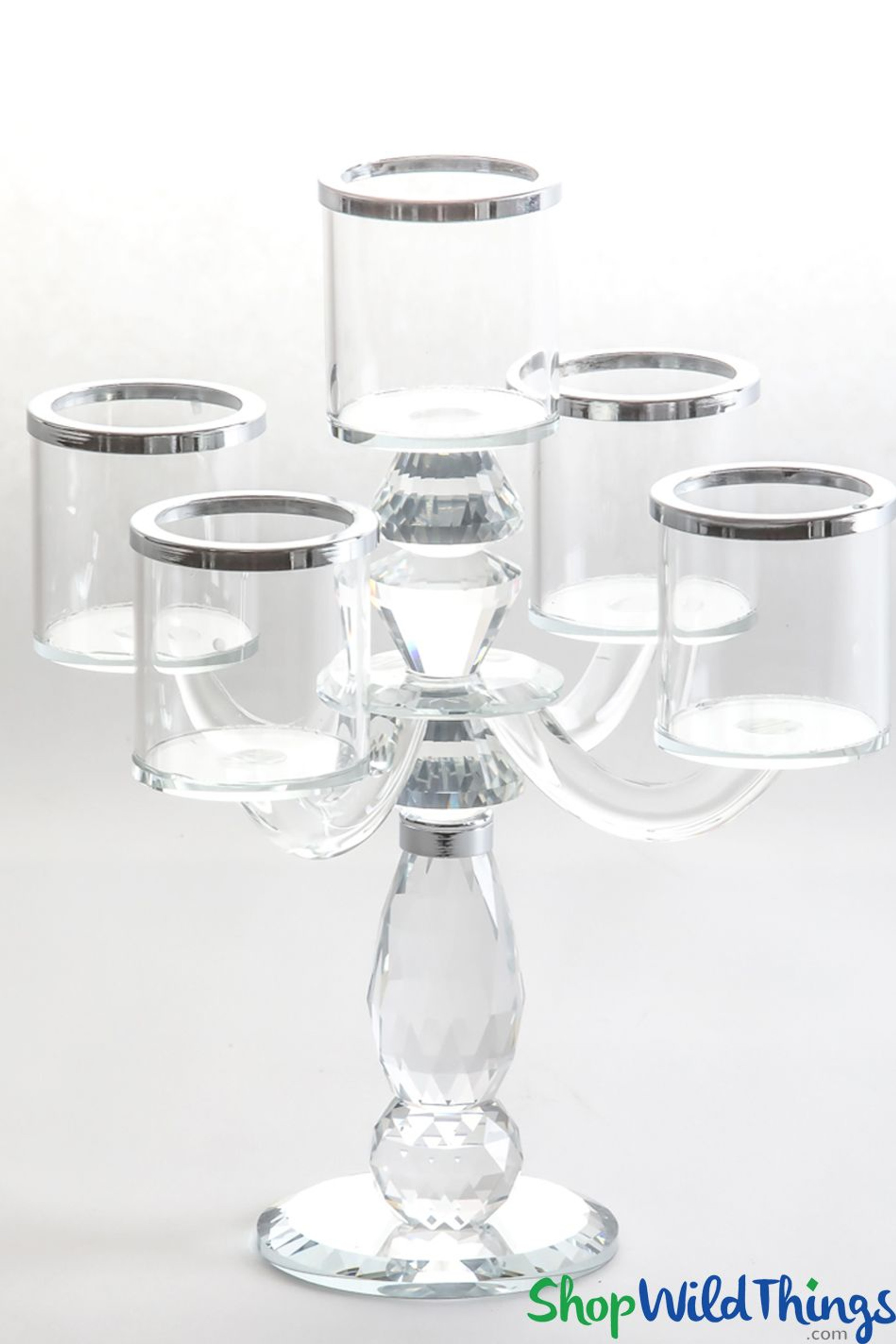 Classy Crystal Candelabras Crystal Tabletop Decor