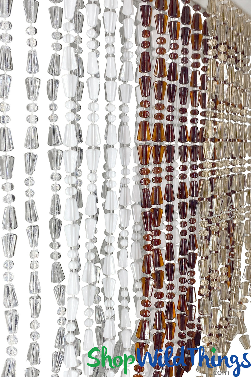 Acrylic Beaded Curtain Margot | Custom Size Backdrop | ShopWildThings.com