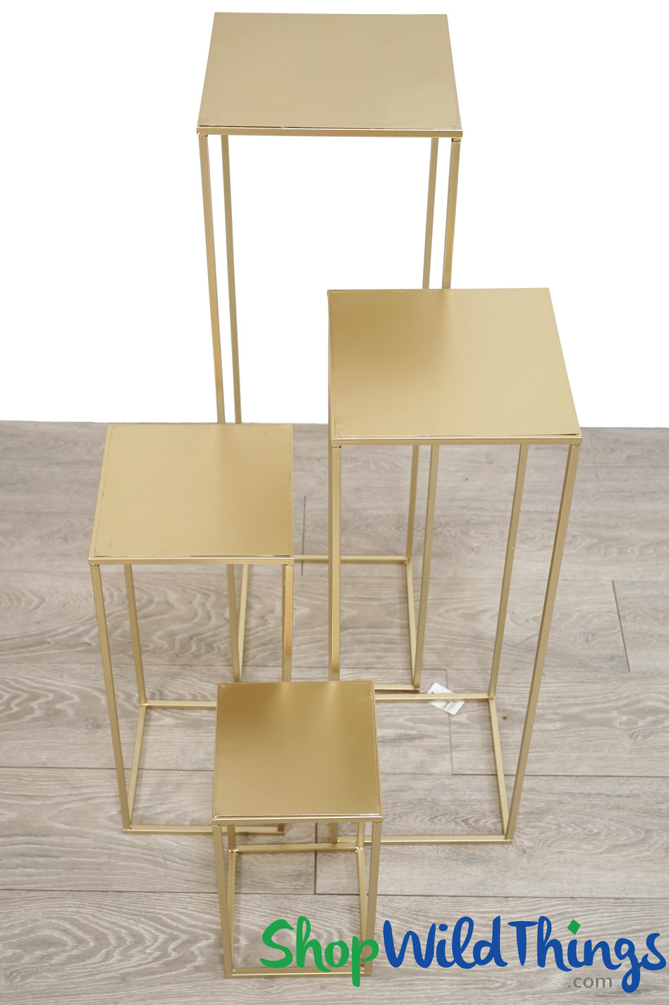Floral & Centerpiece Rectangle Riser Set of 4 Gold - Nesting Harlow ...