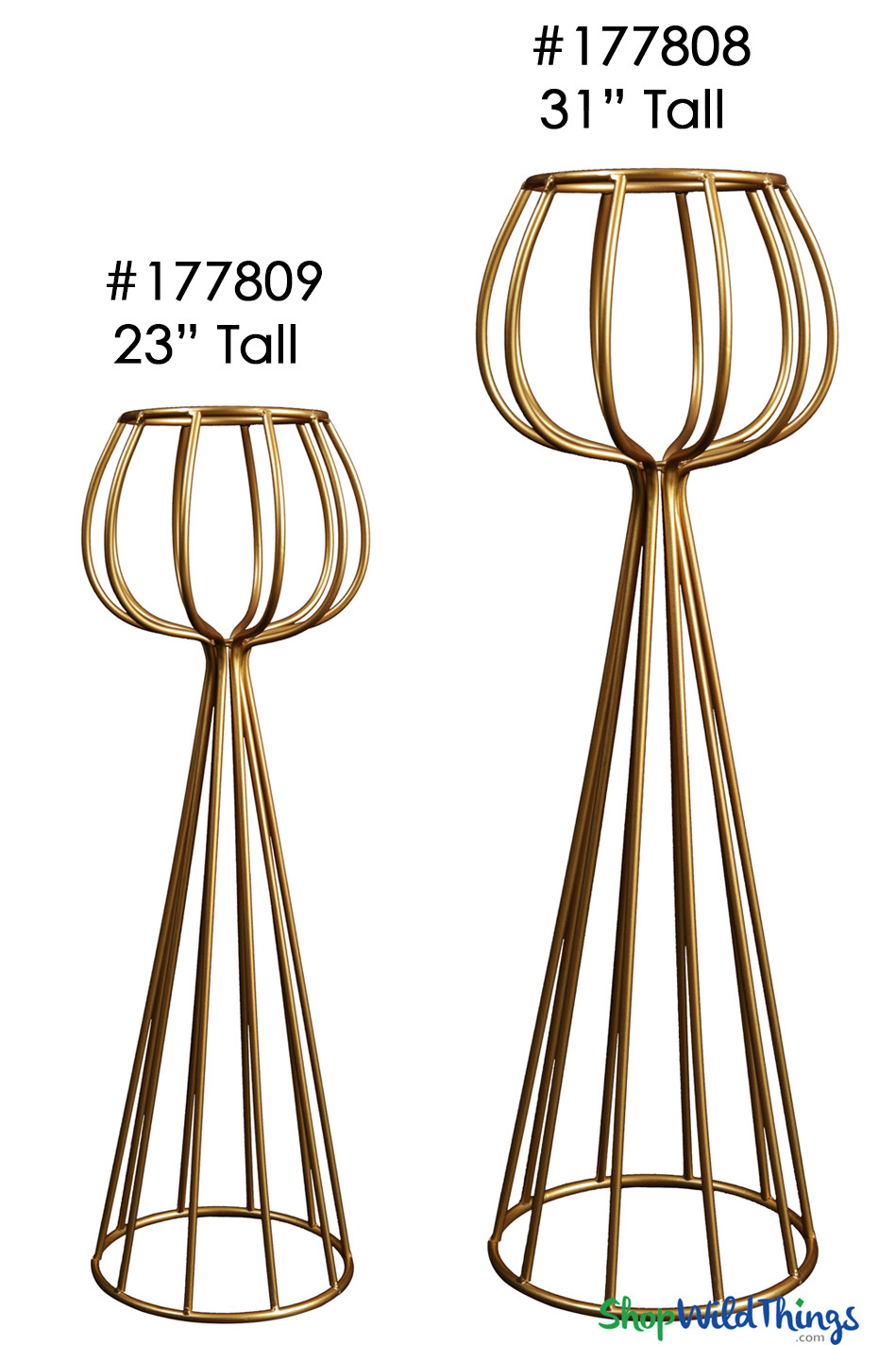 Gold Vase & Centerpiece Riser | ShopWildThings.com