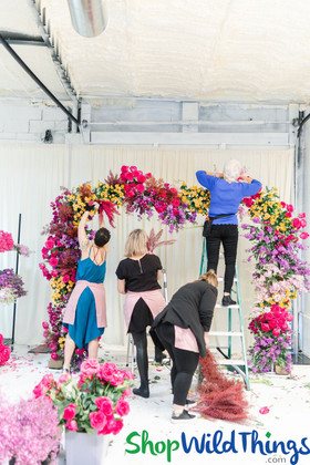 Intrigue Teaches Floral Arch Backdrop Workshop