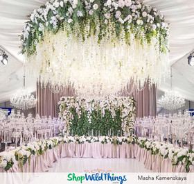 Aerial Awesomeness: Chandeliers & Hanging Florals