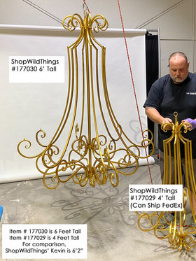 Huge Chandelier Frames for Theatrical Productions and Floral Installations