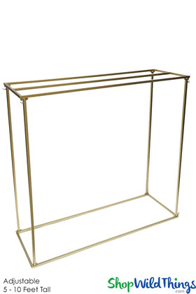 Gold Metal Stand for Tabletop Hanging Candles, Florals & Chandeliers ShopWildThings.com
