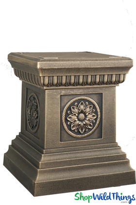 Pedestal Riser for Urn Planters and Florals Antique Bronze ShopWildThings.com