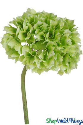 Artificial Green Hydrangea Sprays, Faux Bendable Floral Stems, Bouquet & Centerpiece Flowers | ShopWildThings.com