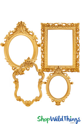 Gold Extra Large Frame Set for Photo Booths, Wedding Fun, Party Photos | ShopWildThings.com